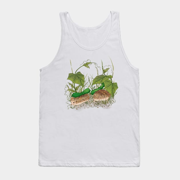 Minhwa: Hedgehogs Tank Top by koreanfolkpaint